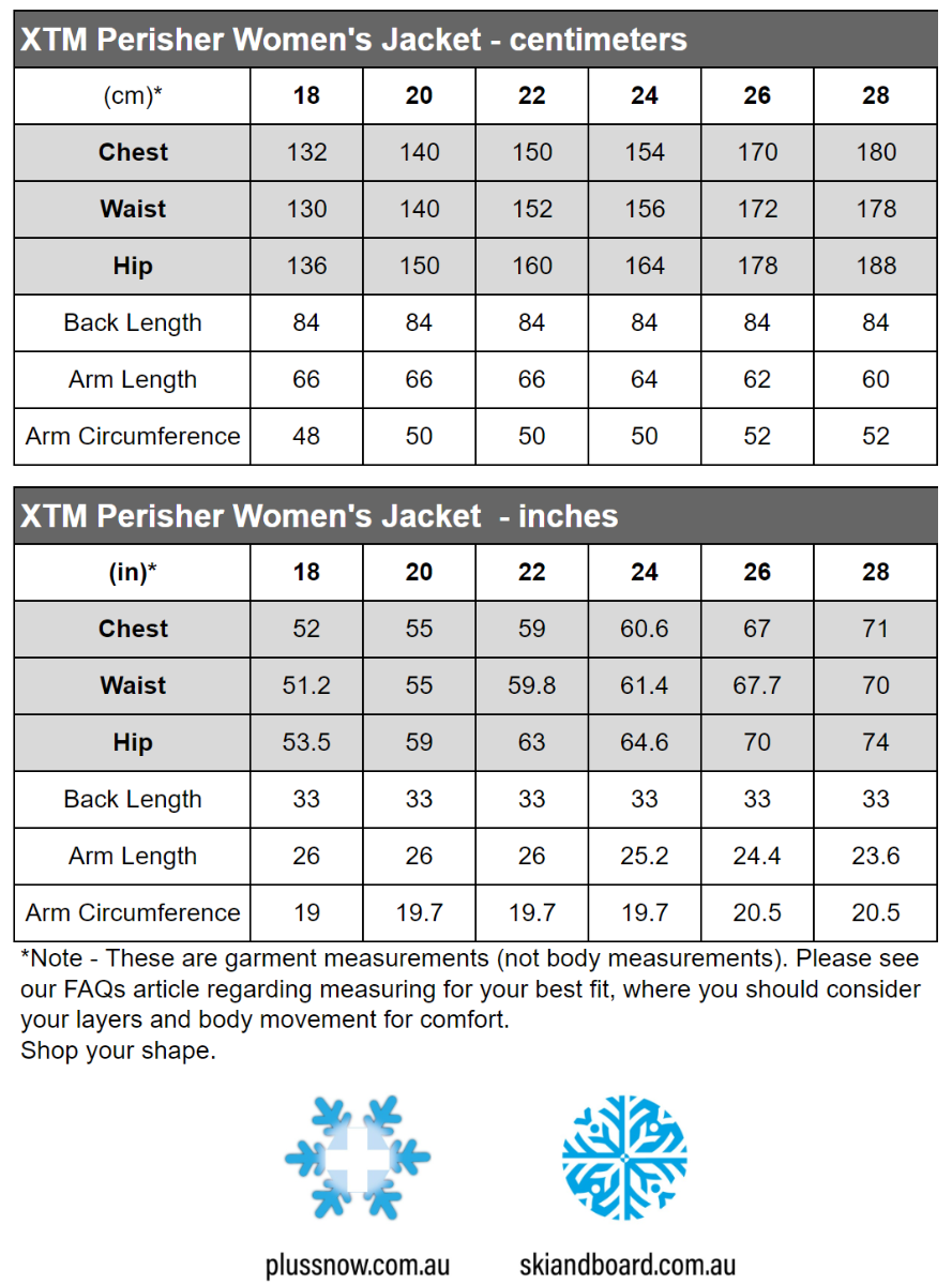 XTM Perisher Women's Plus Size Ski jacket Black Clay Plus Size 18 - 30