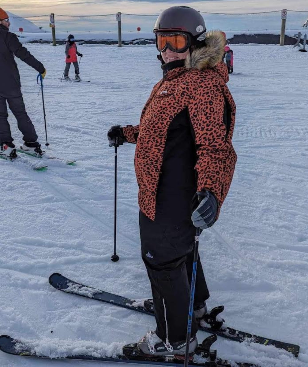 CLEARANCE - XTM Perisher Womens Plus Size Jacket Leopard sizes 18 -22