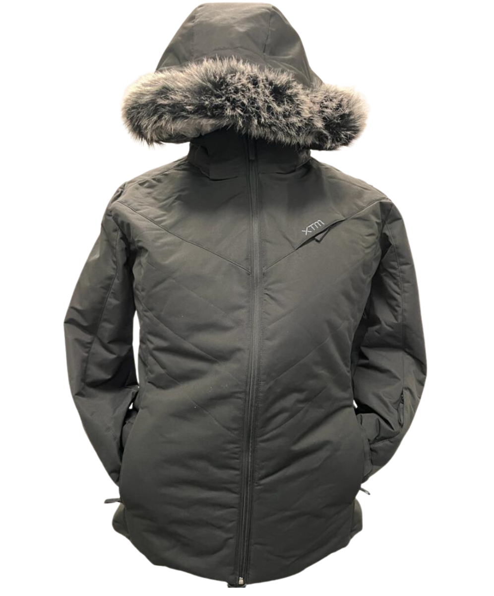 XTM Poland Womens Plus Size Ski Jacket Black Size 26-30