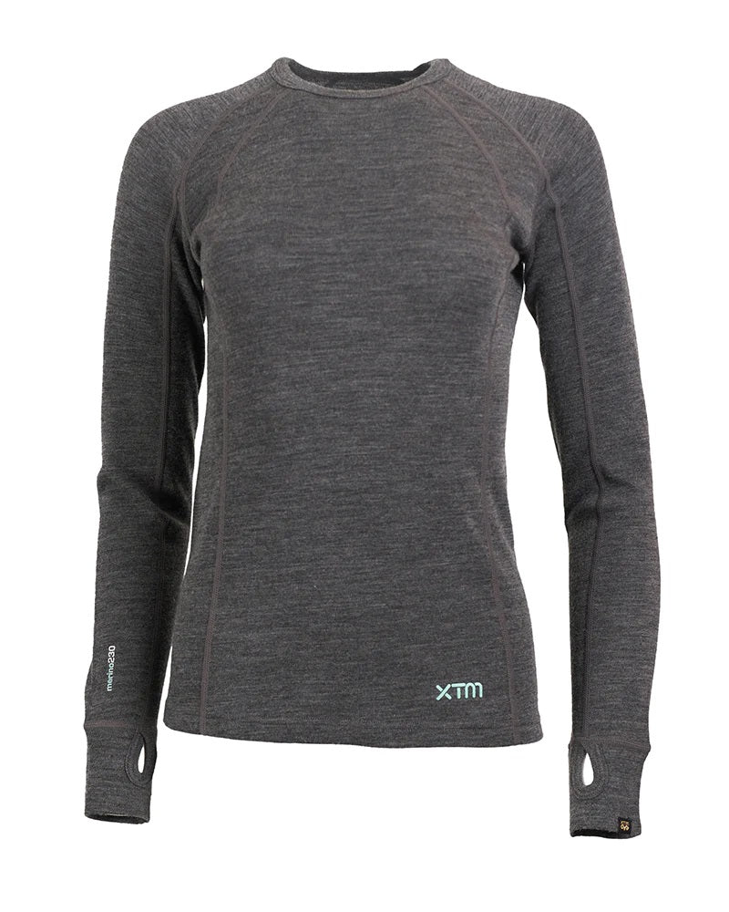 XTM Siberia Merino Wool Plus Size Thermal Top Grey XL-3XL