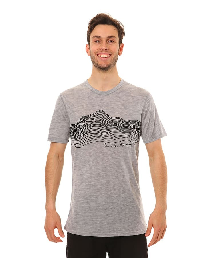 XTM Torquay Merino Wool Mens Big & Tall T-Shirt Grey Size 2XL-4XL