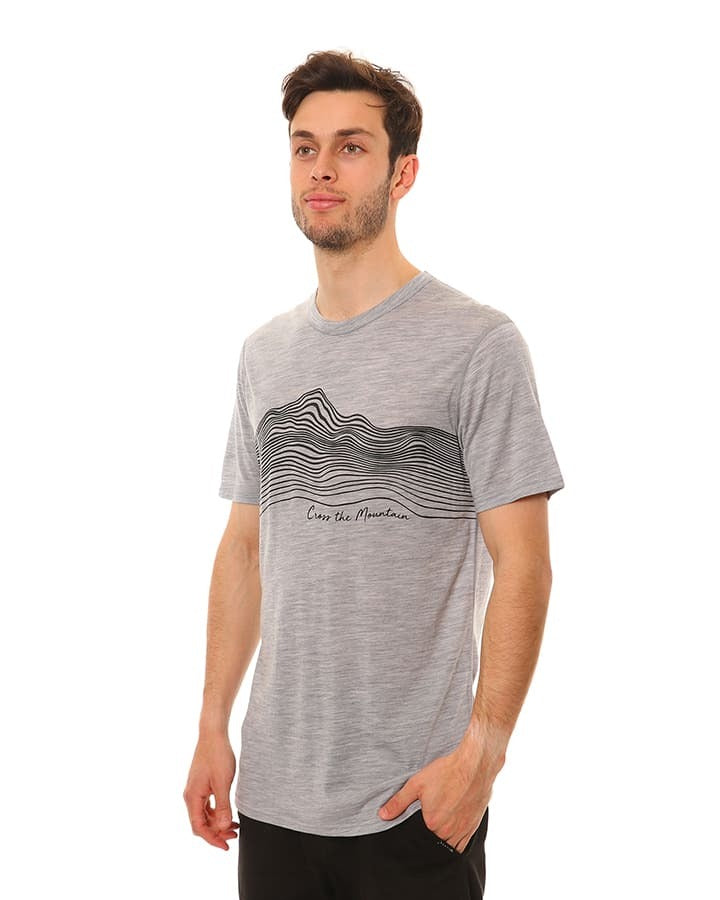 XTM Torquay Merino Wool Mens Big & Tall T-Shirt Grey Size 2XL-4XL