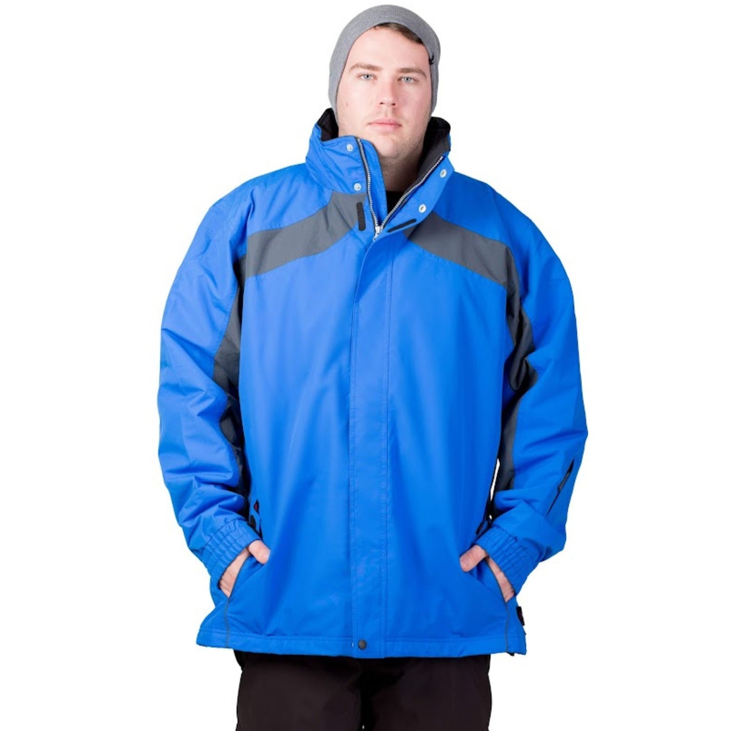 Aggress Treblecone Men's Plus Size Snow Jacket Blue 8XL