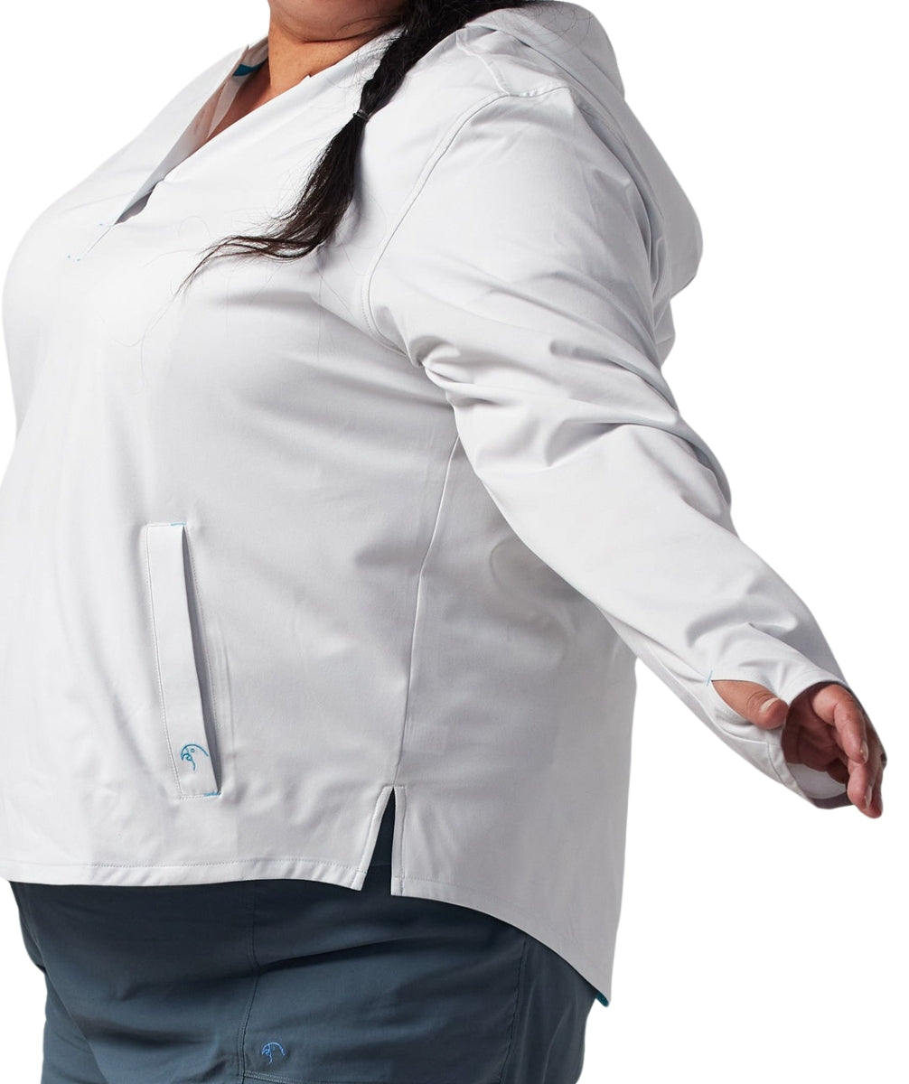 Alpine Parrot Arroyo Womens Sun Hoodie Dawn Grey Plus Sizes 1-5