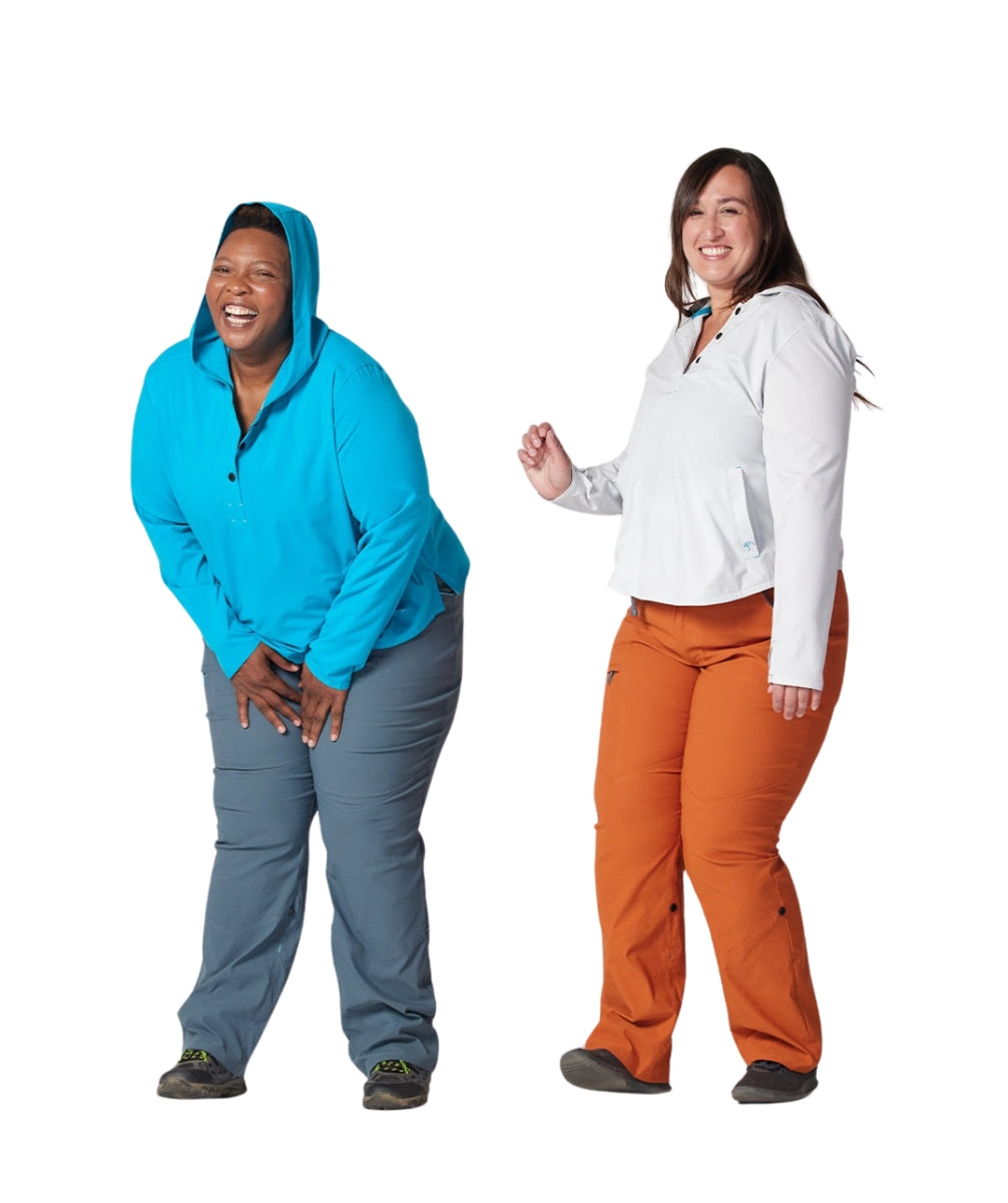 Alpine Parrot Arroyo Womens Sun Hoodie Tidal Blue Plus Sizes 1-5
