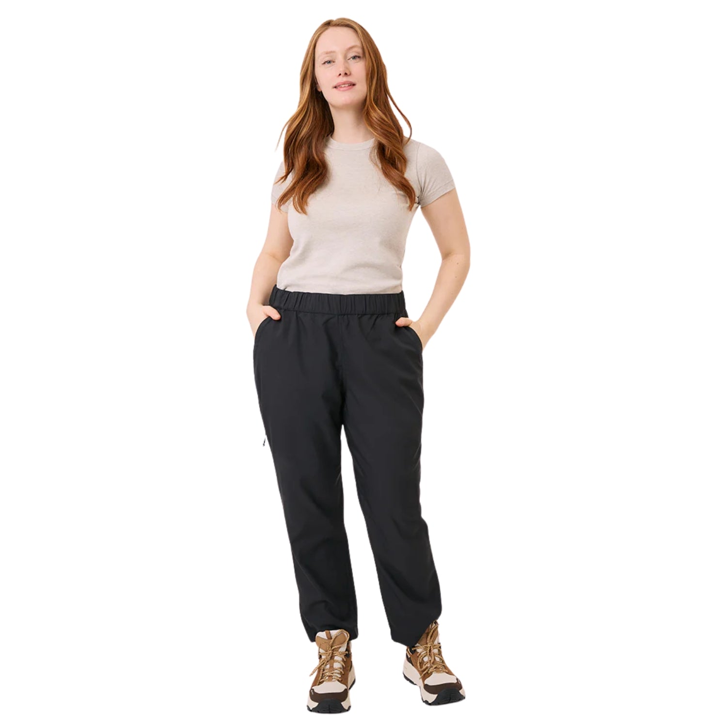 Amble Sundial Women's Hiking Pants Black Plus Sizes 3XL - 5XL