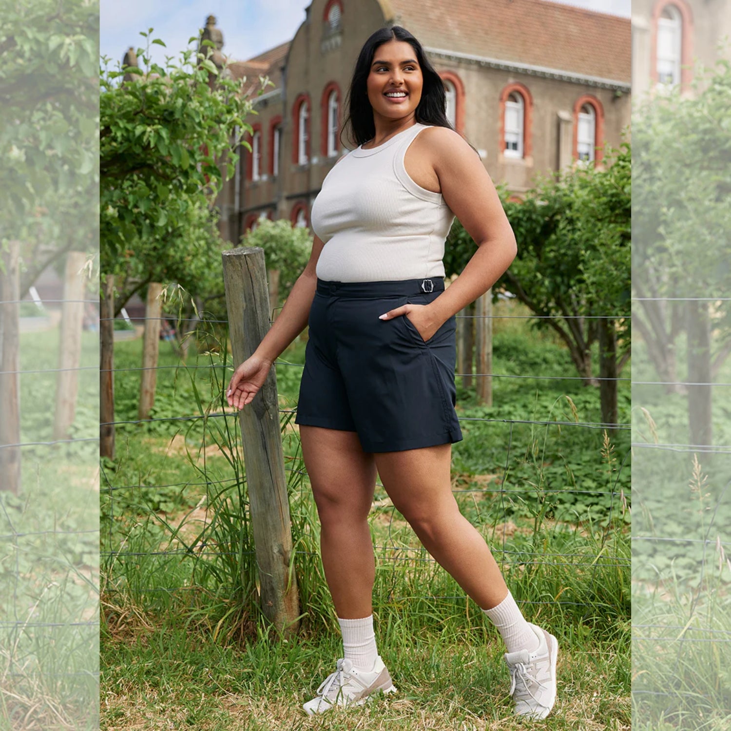 Amble Terra Women’s Plus Size Shorts Black Sizes 3XL - 4XL