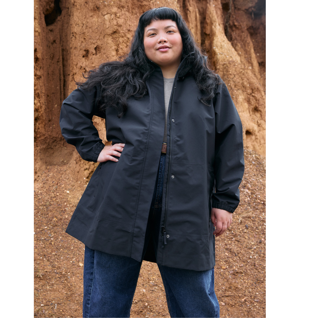 Amble Refuge Long Womens Plus Size Waterproof Jacket XL-5XL