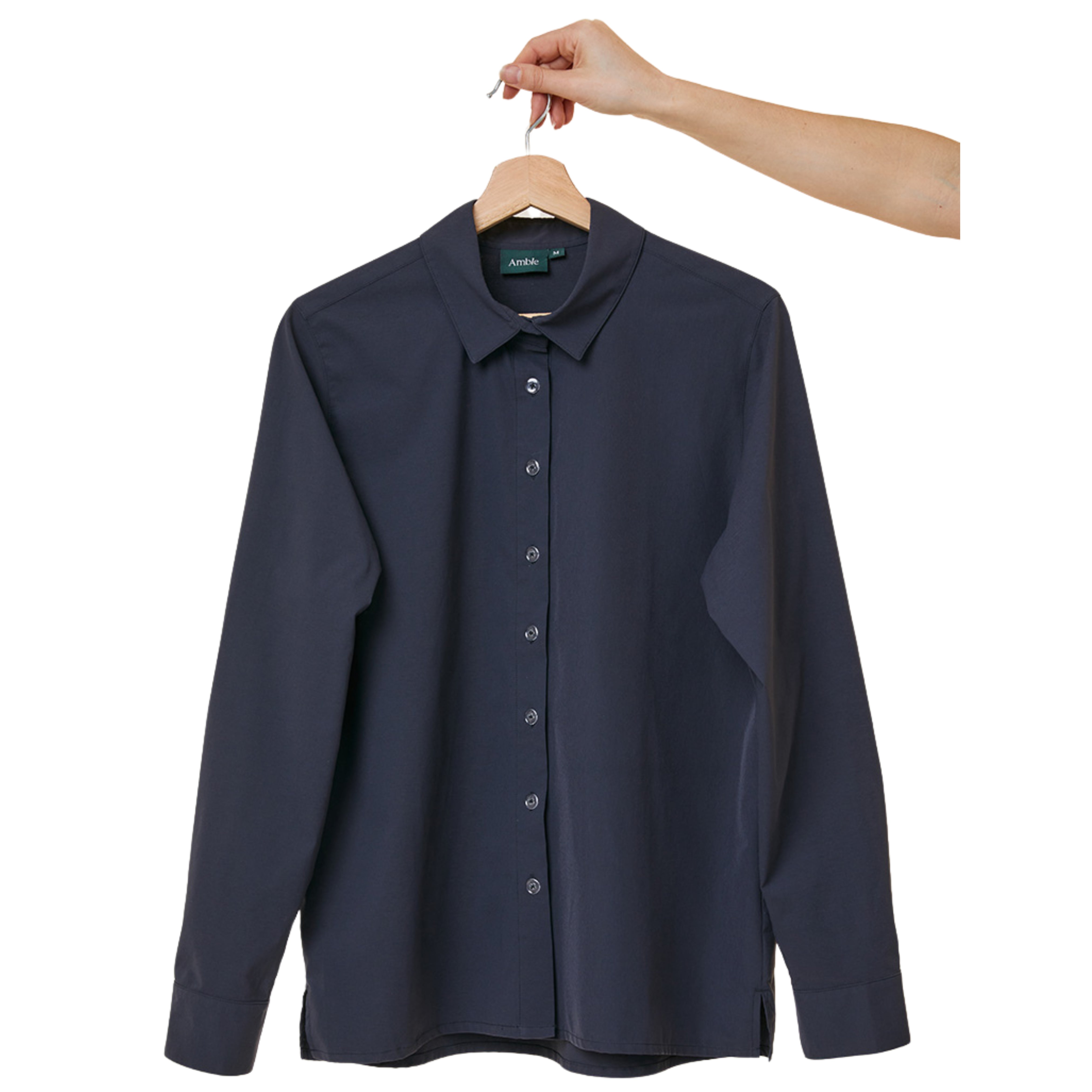 Amble Stirling Womens Plus Size Shirt Midnight Sizes 2XL - 4XL