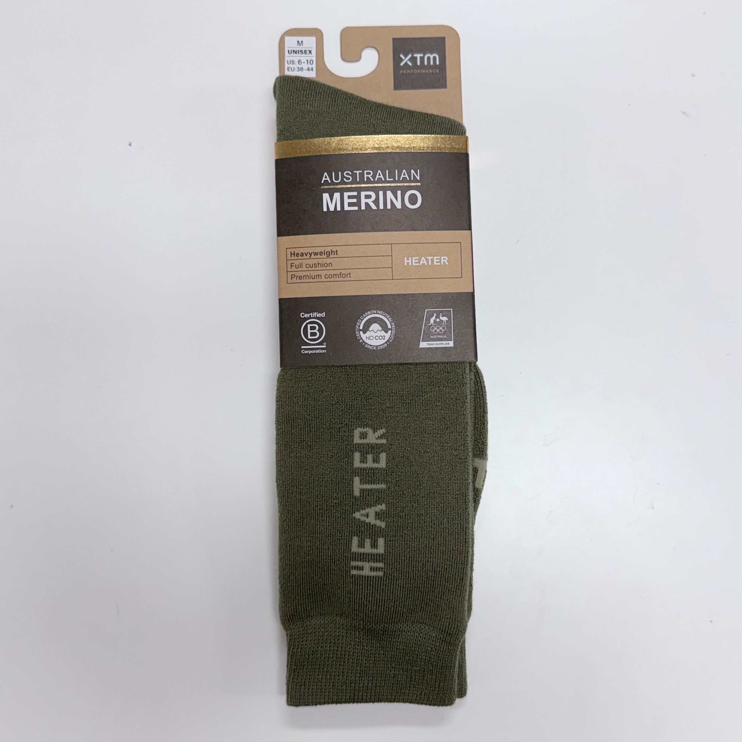 XTM Heater Merino Wool Blend Winter Socks Size 2 - 14