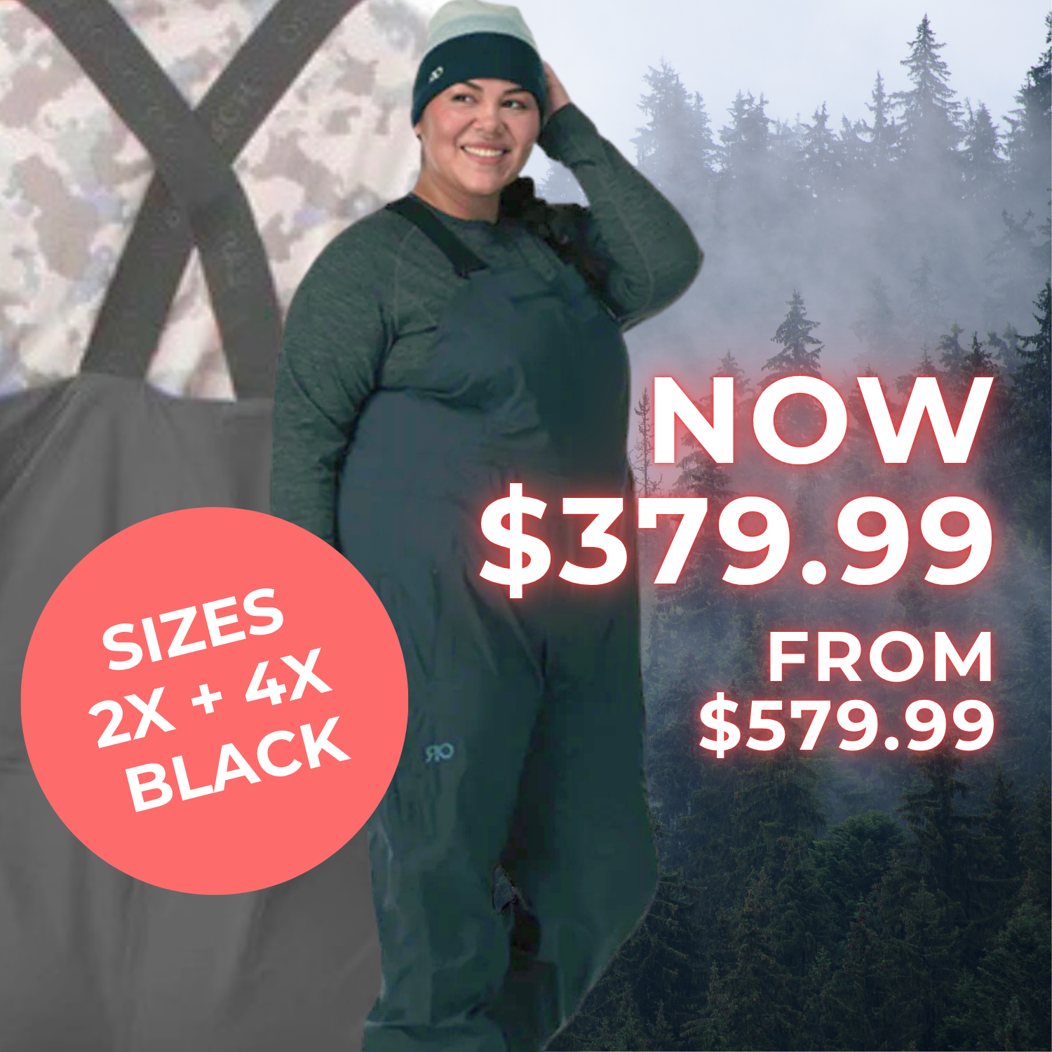 Outdoor Research Carbide Women's Plus Size Bibs Shell Pants Black Sizes 2X-4X