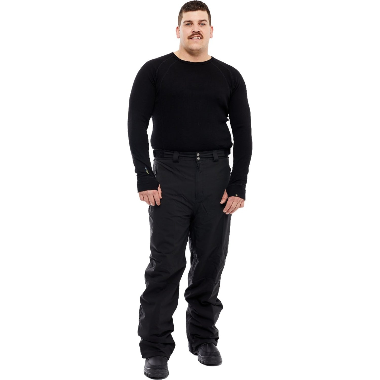 Cartel Arctic Stretch Mens Snow Pants Black Extra Short, Short & Regular 2XL-10XL