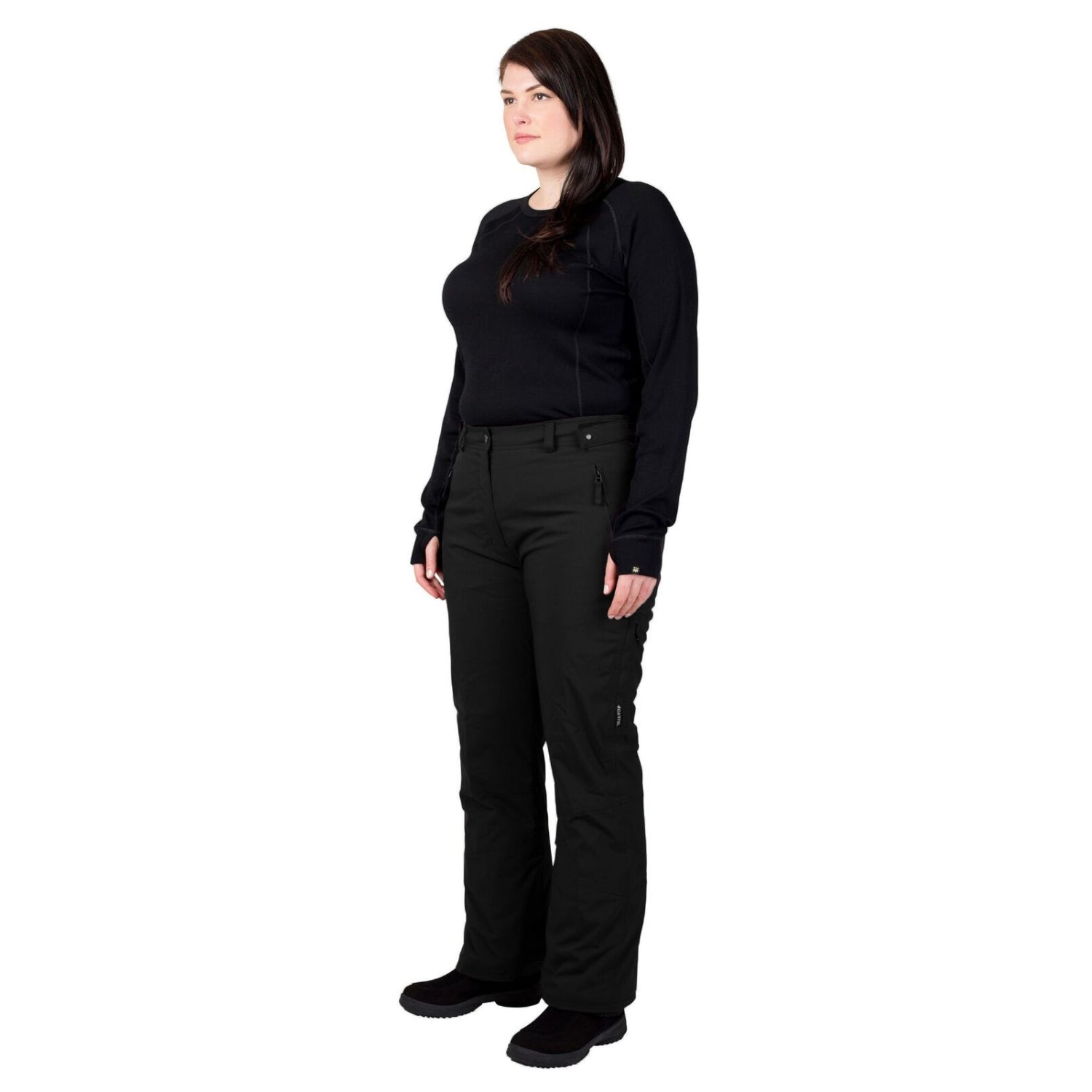 Cartel Whitefish Stretch Ski Pants Black Plus Sizes 16-30