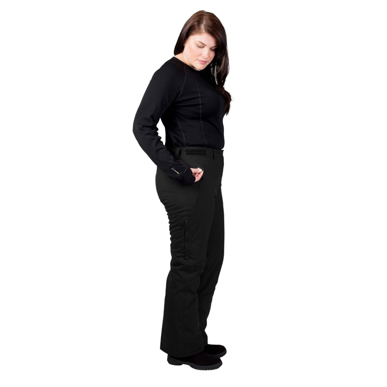 Cartel Whitefish Stretch Ski Pants Black Plus Sizes 16-30