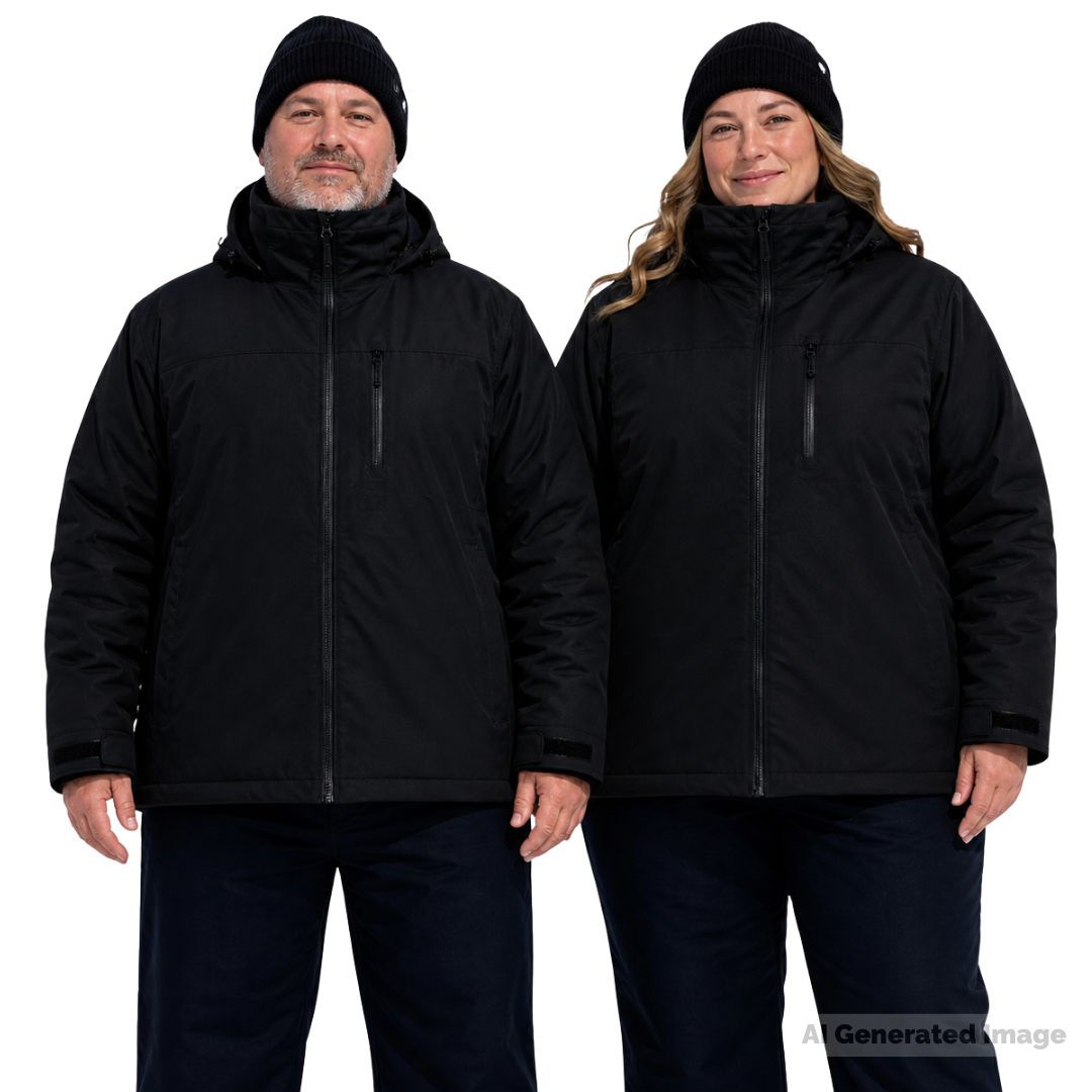 Cartel Broadway Unisex Plus Size Snow Jacket Black 2XL–10XL, hero image