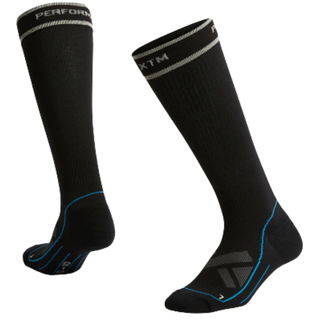 XTM Compression Sock Black Sizes 2-14