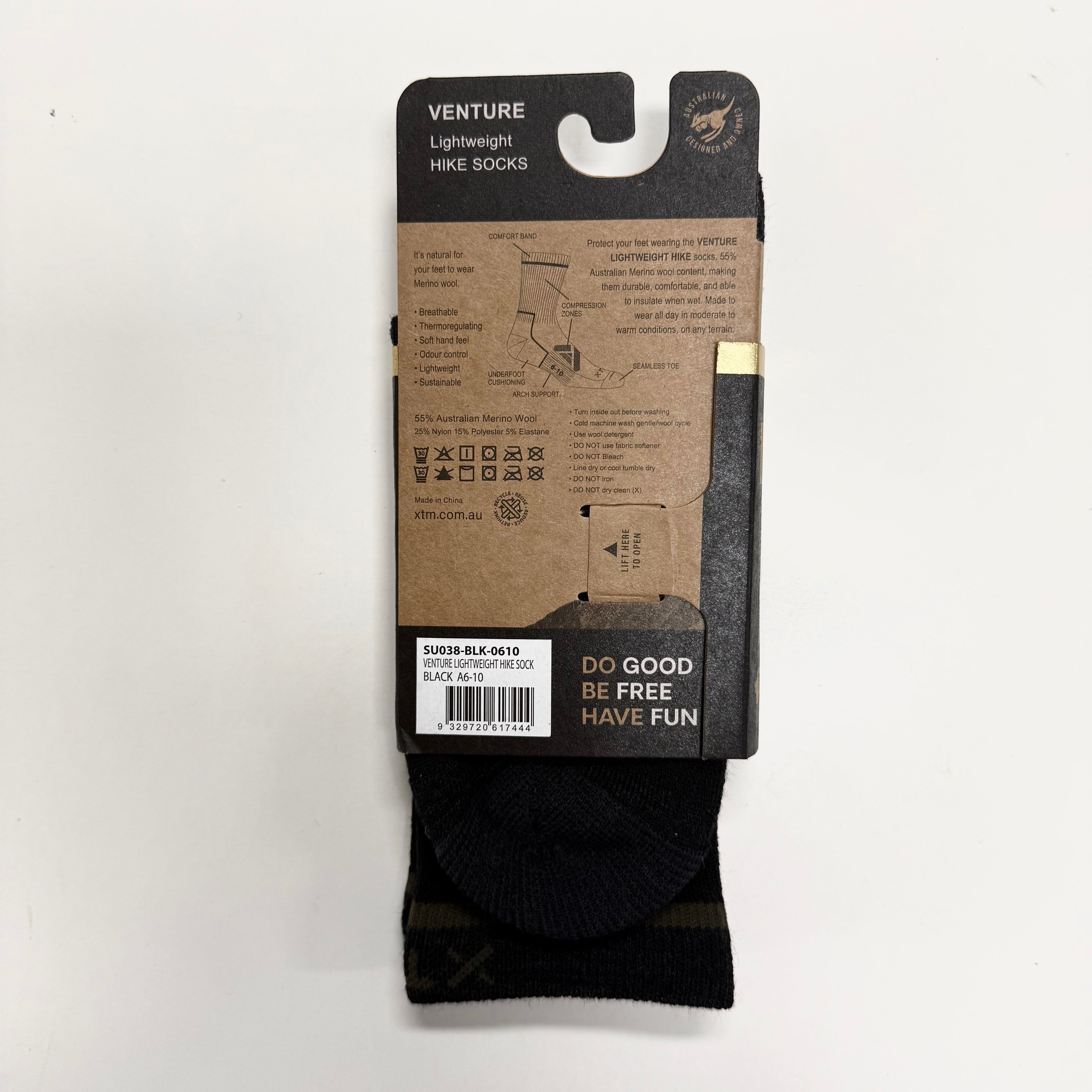 XTM Venture Merino Wool-Blend Socks Sizes 2-14