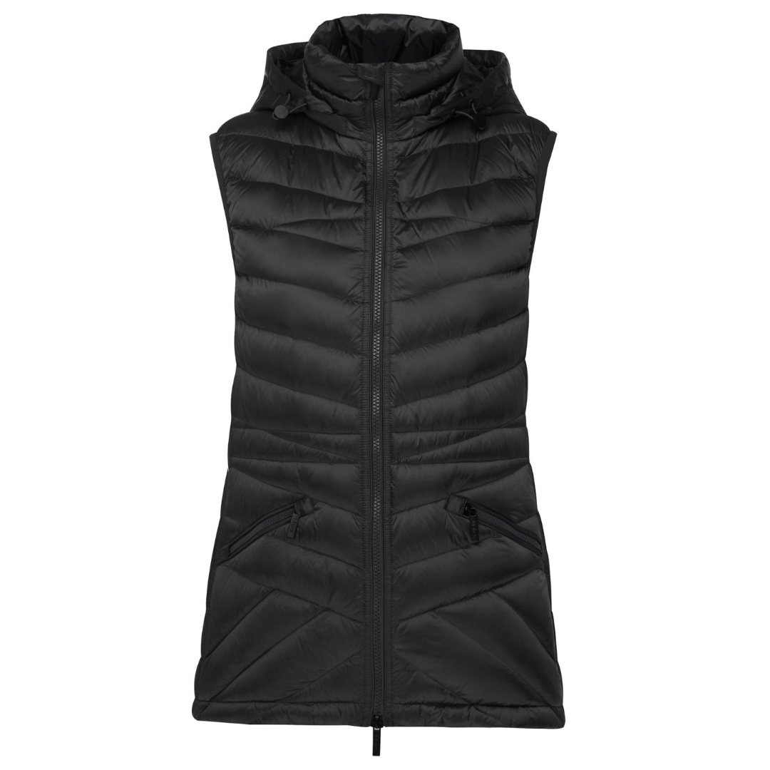 Front design for Moke Mary Claire - Womens 9010 Packable Vest Black 2XL 4XL