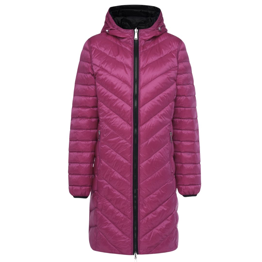 Moke Arnie Womens Long Puffer Coat Reversible Plus Sizes 2XL-4XL