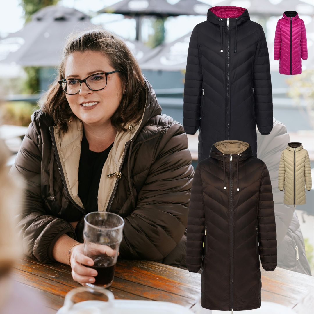 Moke Arnie Reversilbe jacket in colour options in plus size outdoor gear