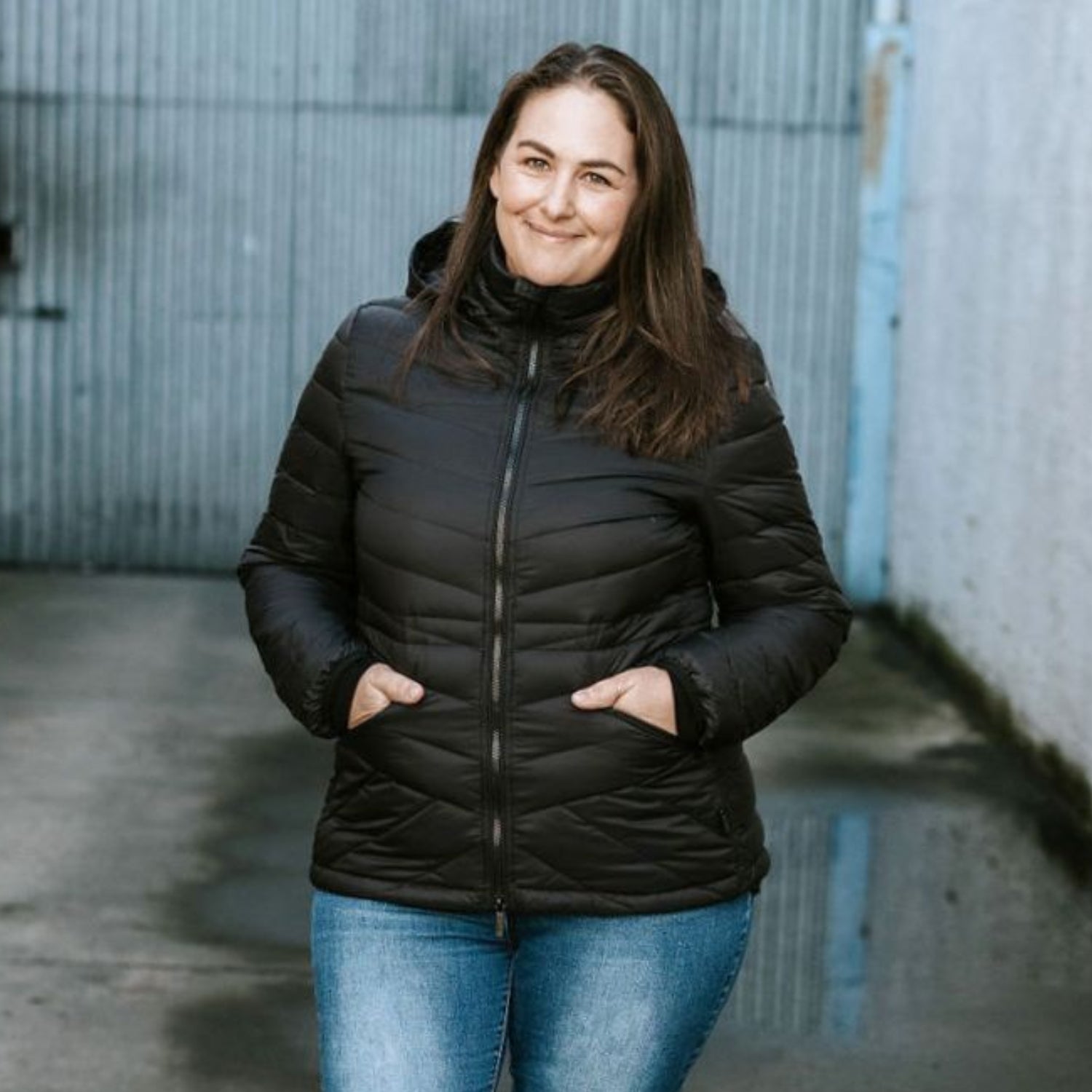 Moke Lynnette Women's Plus Size Down Jacket Black 2XL-4XL
