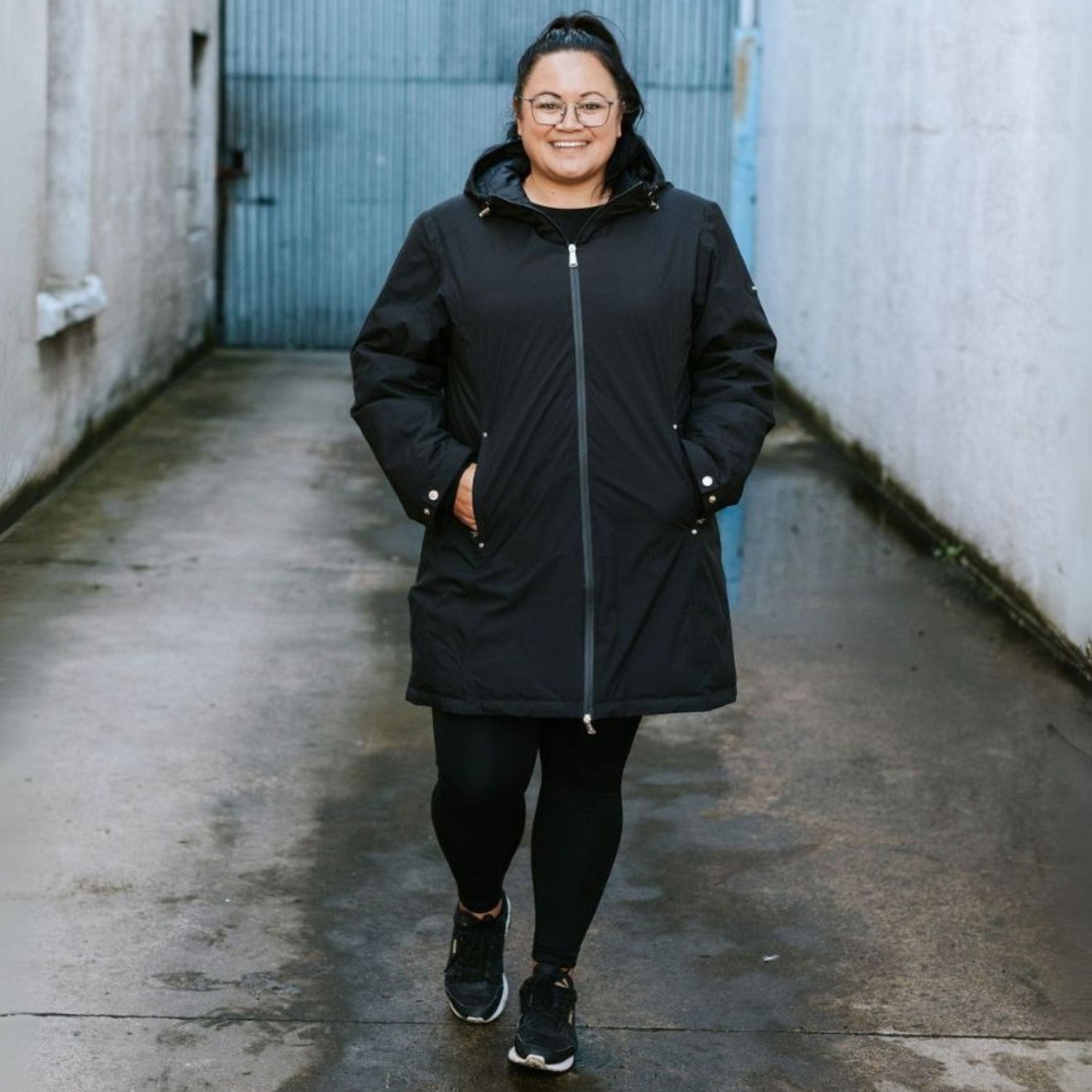 Moke Leila Long Womens Plus Size Waterproof Down Coat Jacket 2XL-4XL