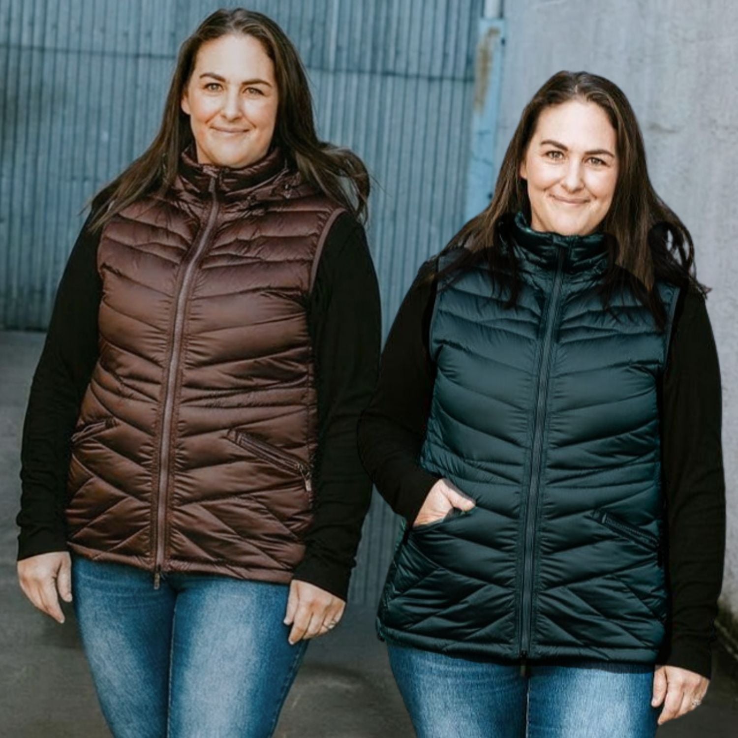 Plus Size Packable Down Vest | Moke Mary-Claire