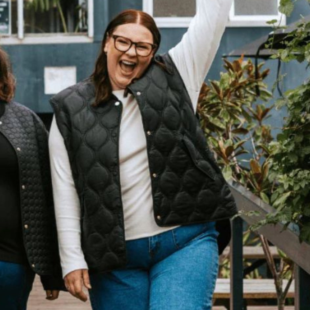 Plus Size Quilted Vest Australia | Moke Neve