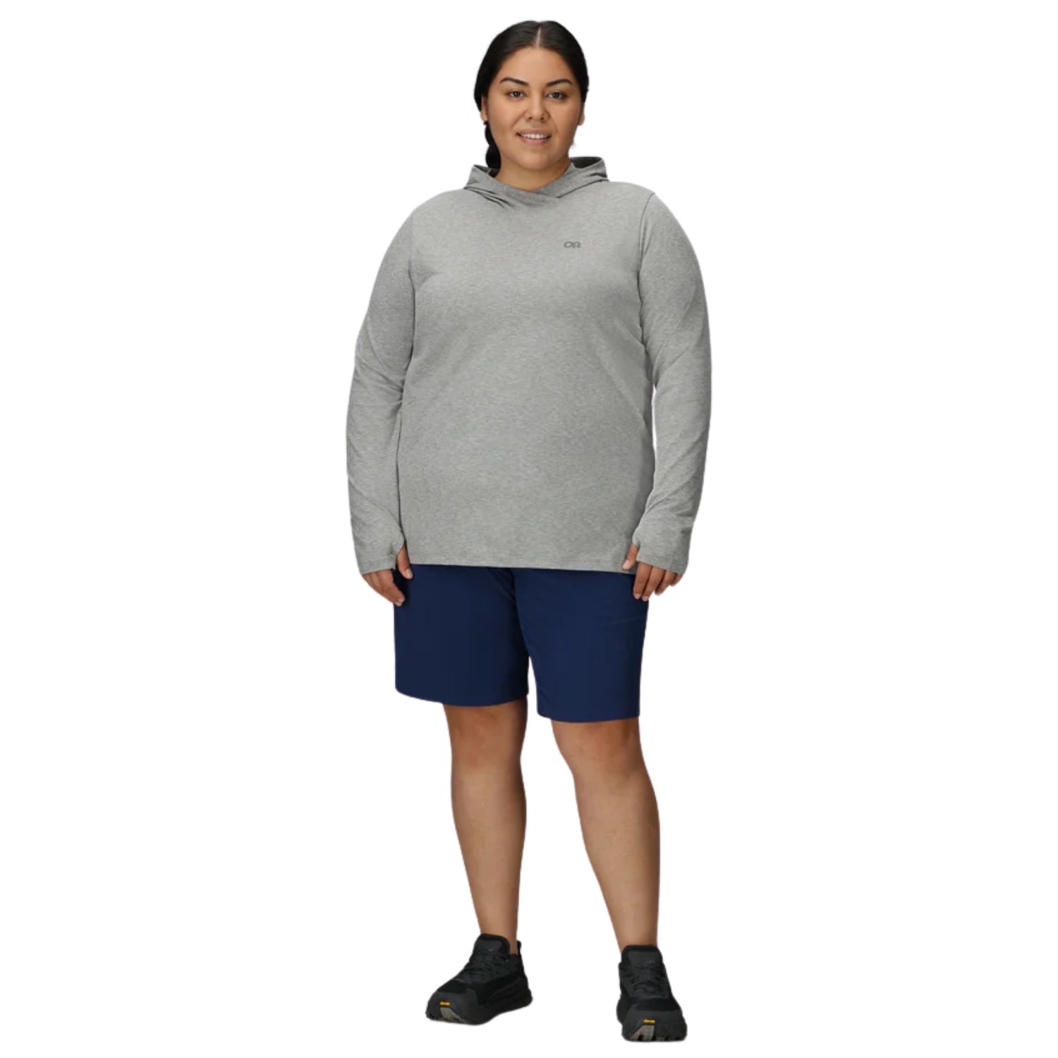 Outdoor Research ActiveIce Spectrum Plus Size Sun Hoodie Grey 2X-3X