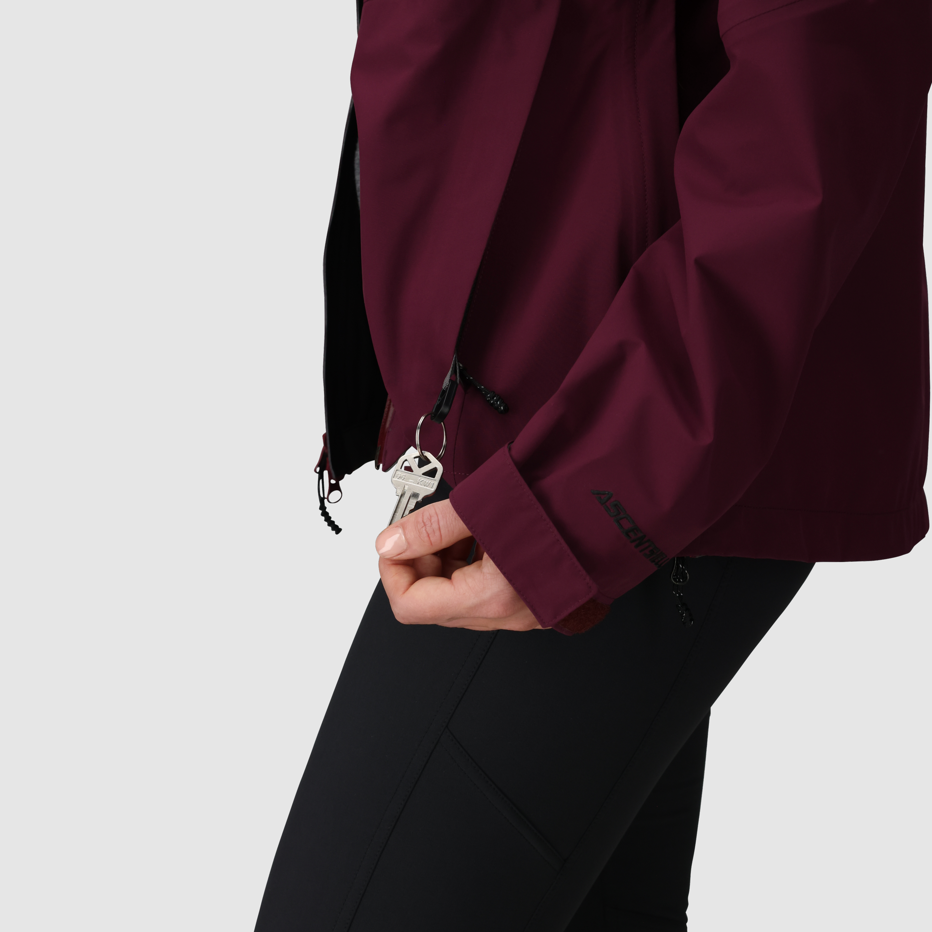 Outdoor Research Women’s Aspire 3L Rain Shell Jacket Winterberry USA Plus Sizes 1X-4X