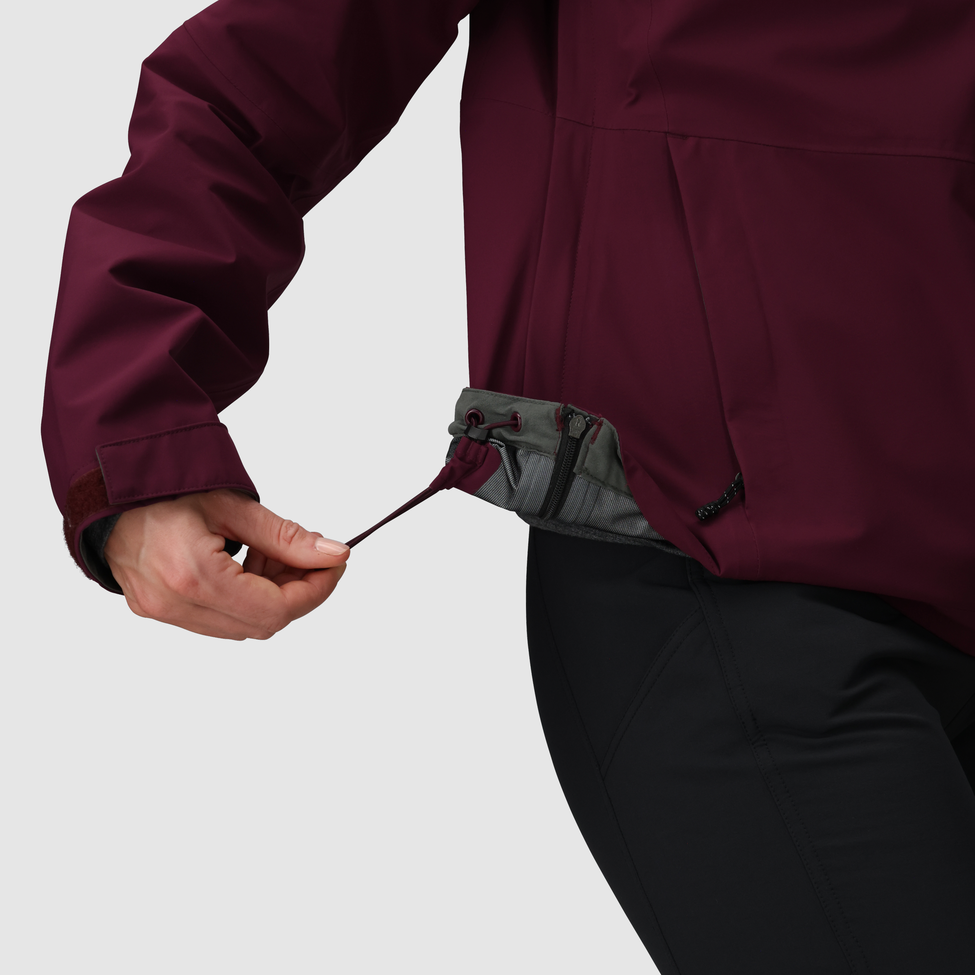 Outdoor Research Women’s Aspire 3L Rain Shell Jacket Winterberry USA Plus Sizes 1X-4X