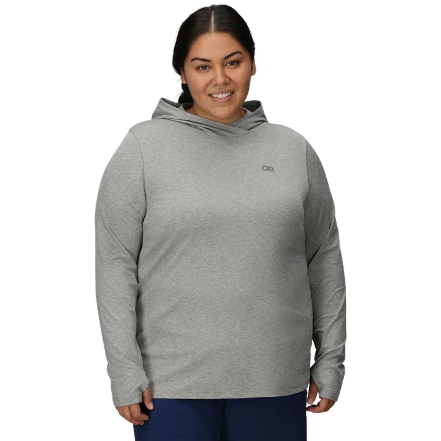 Outdoor Research ActiveIce Spectrum Plus Size Sun Hoodie Grey 2X-3X