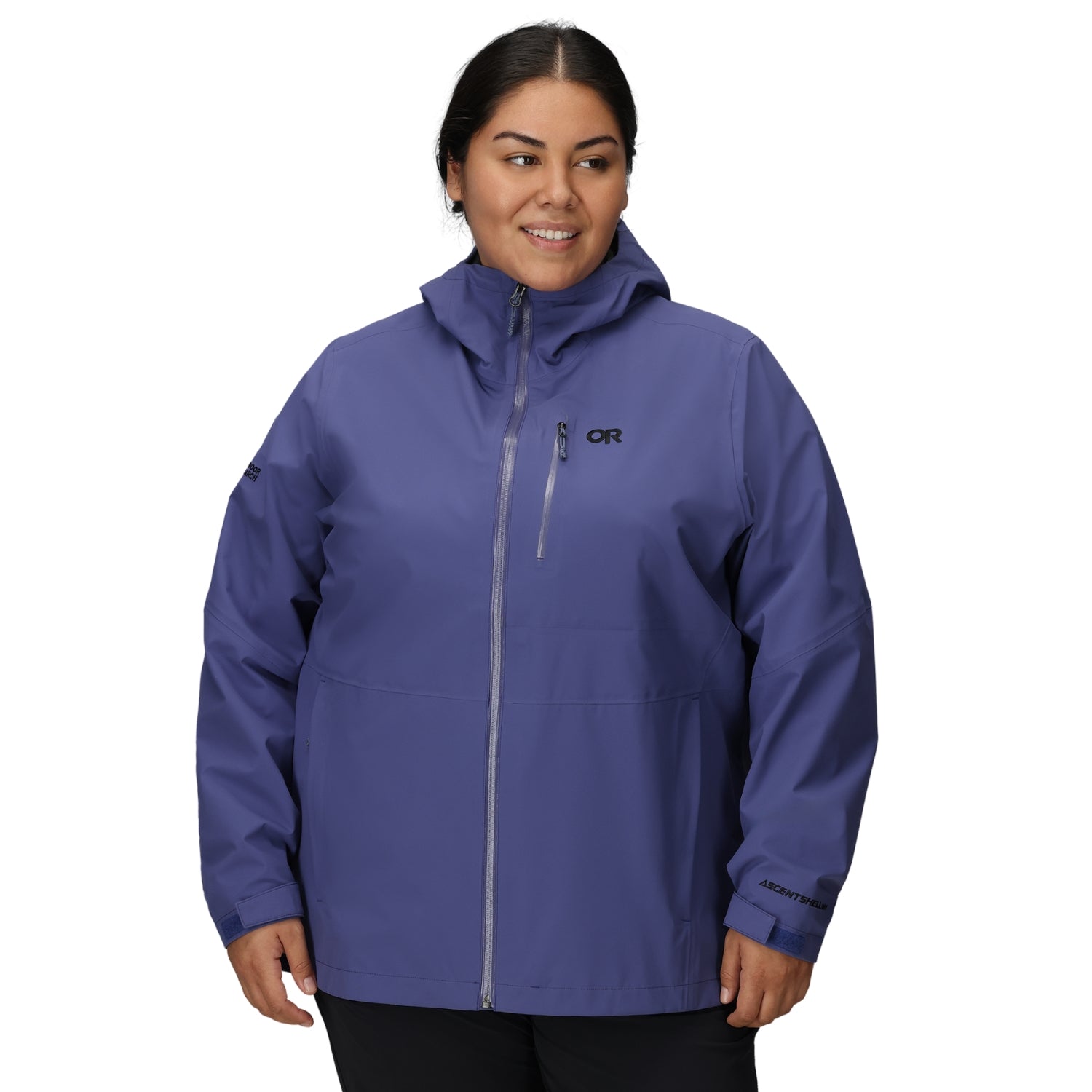 Outdoor Research Women’s Aspire 3L Rain Shell Jacket Galactic Plus Sizes 2X-3X