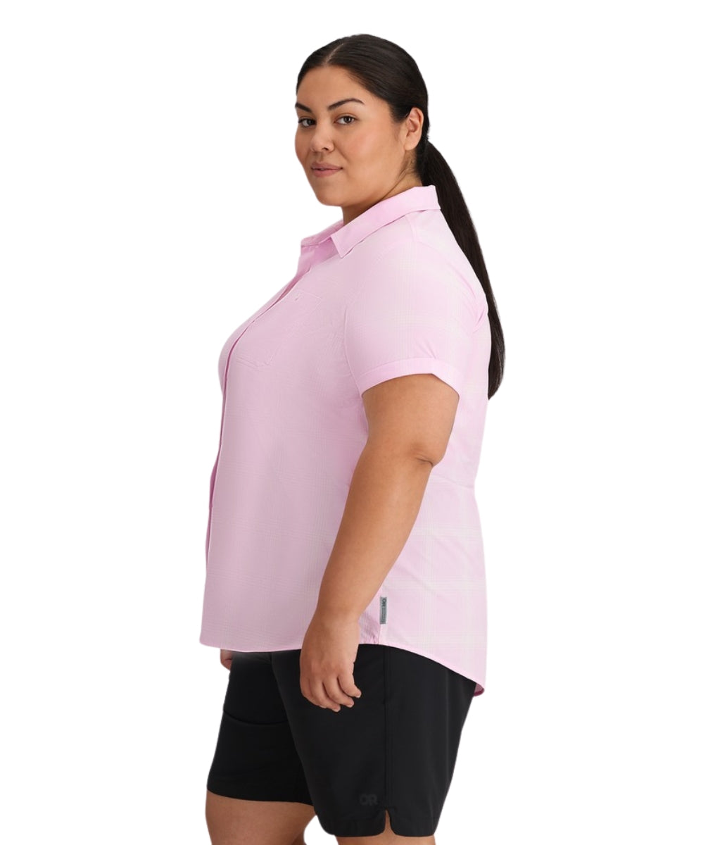 Outdoor Research Astroman Short Sleeve Sun Shirt Margarita Women's Plus Size 1X-4X