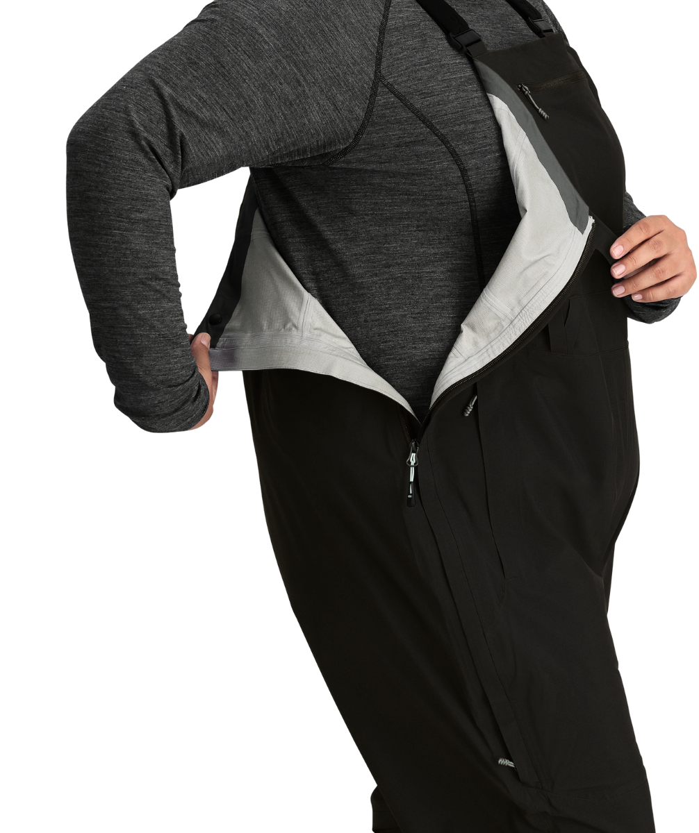Outdoor Research Carbide Women's Plus Size Bibs Shell Pants Black Sizes 2X-4X