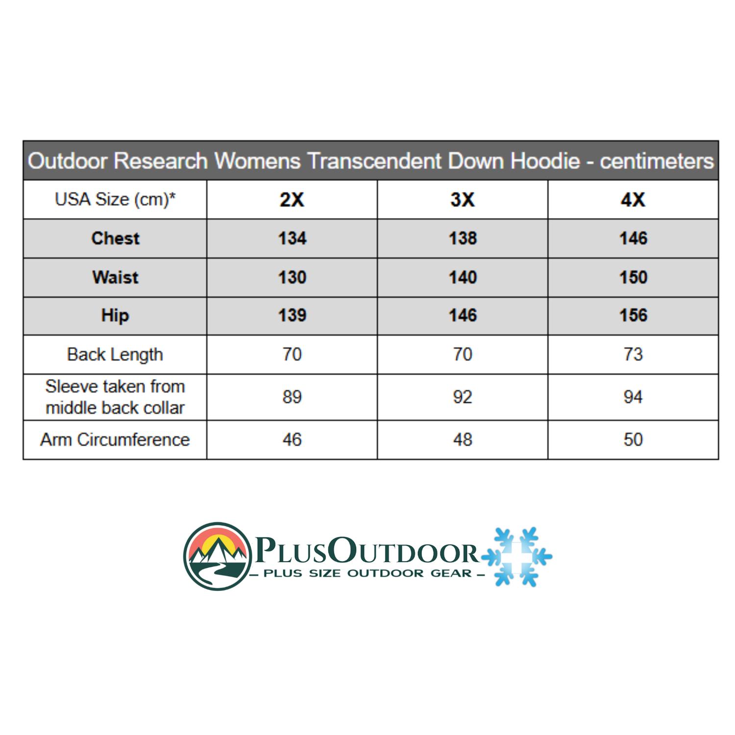 Outdoor Research Transcendent Hoodie Womens Down Puffer Plus Sizes USA 2X-4X