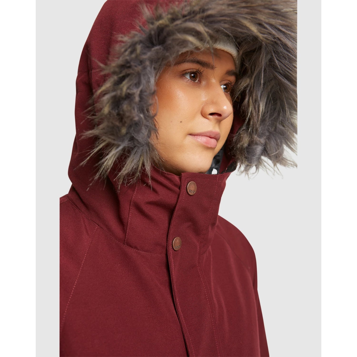 Rojo Wilder Women's Plus Size Ski Jacket Burgundy Size 4XL