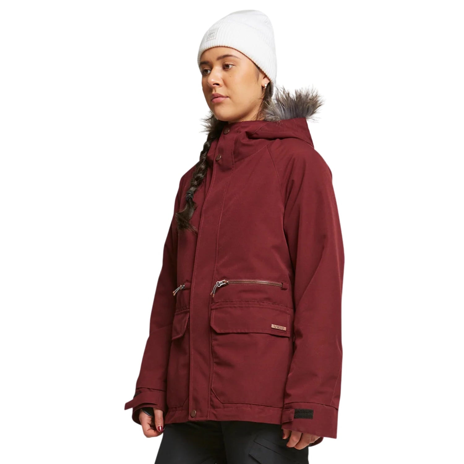 Rojo Wilder Women's Plus Size Ski Jacket Burgundy Size 4XL