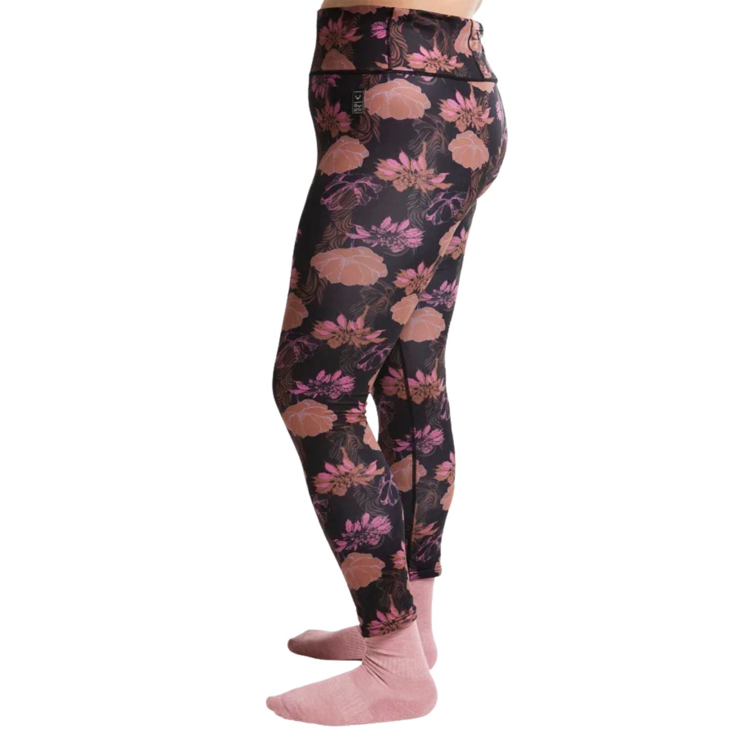 CLEARANCE - Rojo Tranquility 7/8 Womens Thermal Pants Bisque Bloom Sizes 3XL-5XL