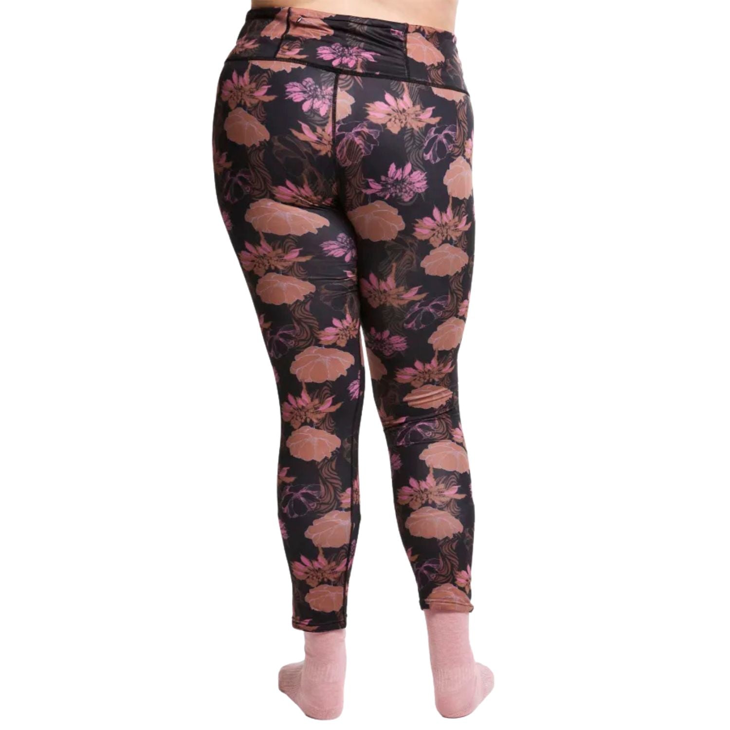 CLEARANCE - Rojo Tranquility 7/8 Womens Thermal Pants Bisque Bloom Sizes 3XL-5XL