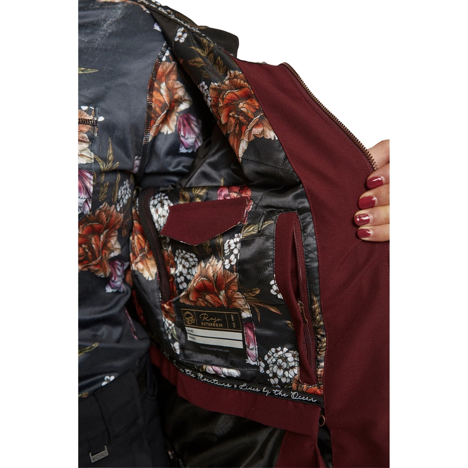 Rojo Wilder Women's Plus Size Ski Jacket Burgundy Size 4XL / Size 20-24
