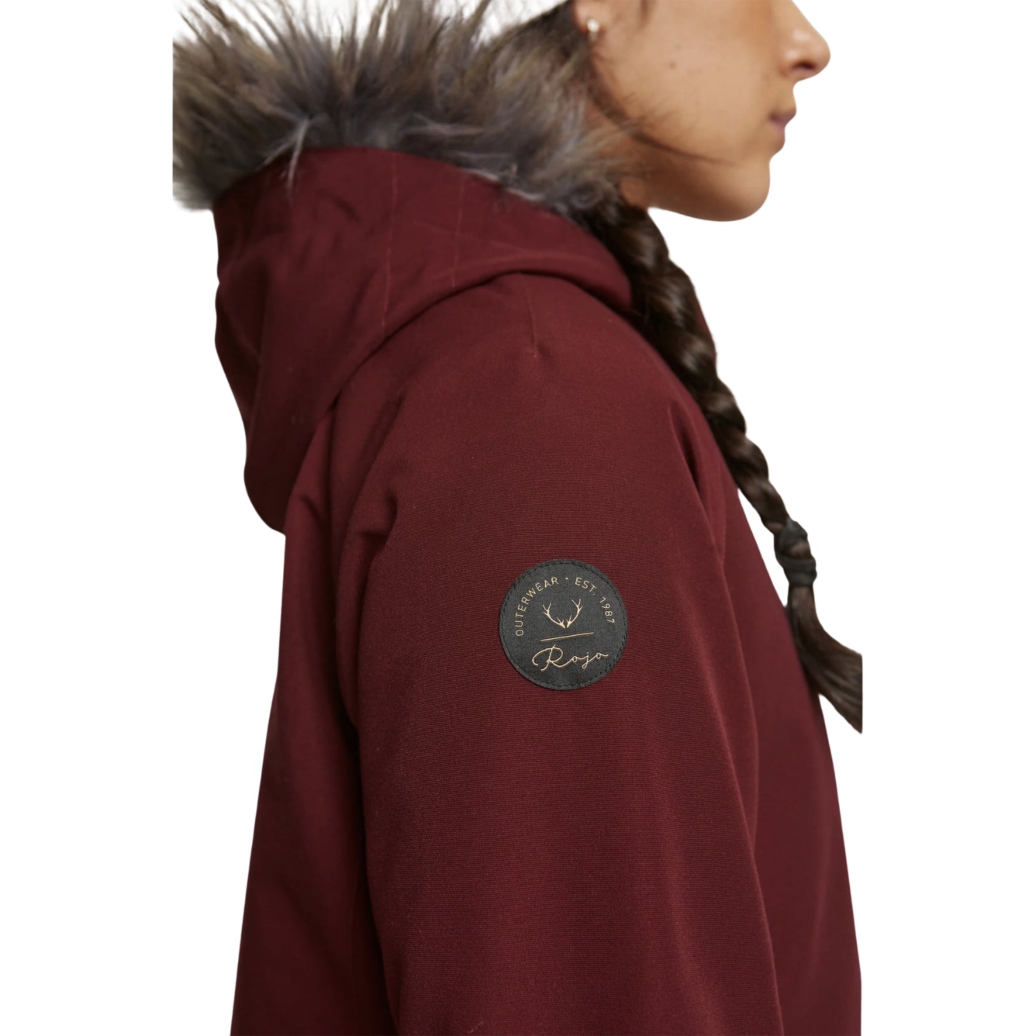 Rojo Wilder Women's Plus Size Ski Jacket Burgundy Size 4XL / Size 20-24