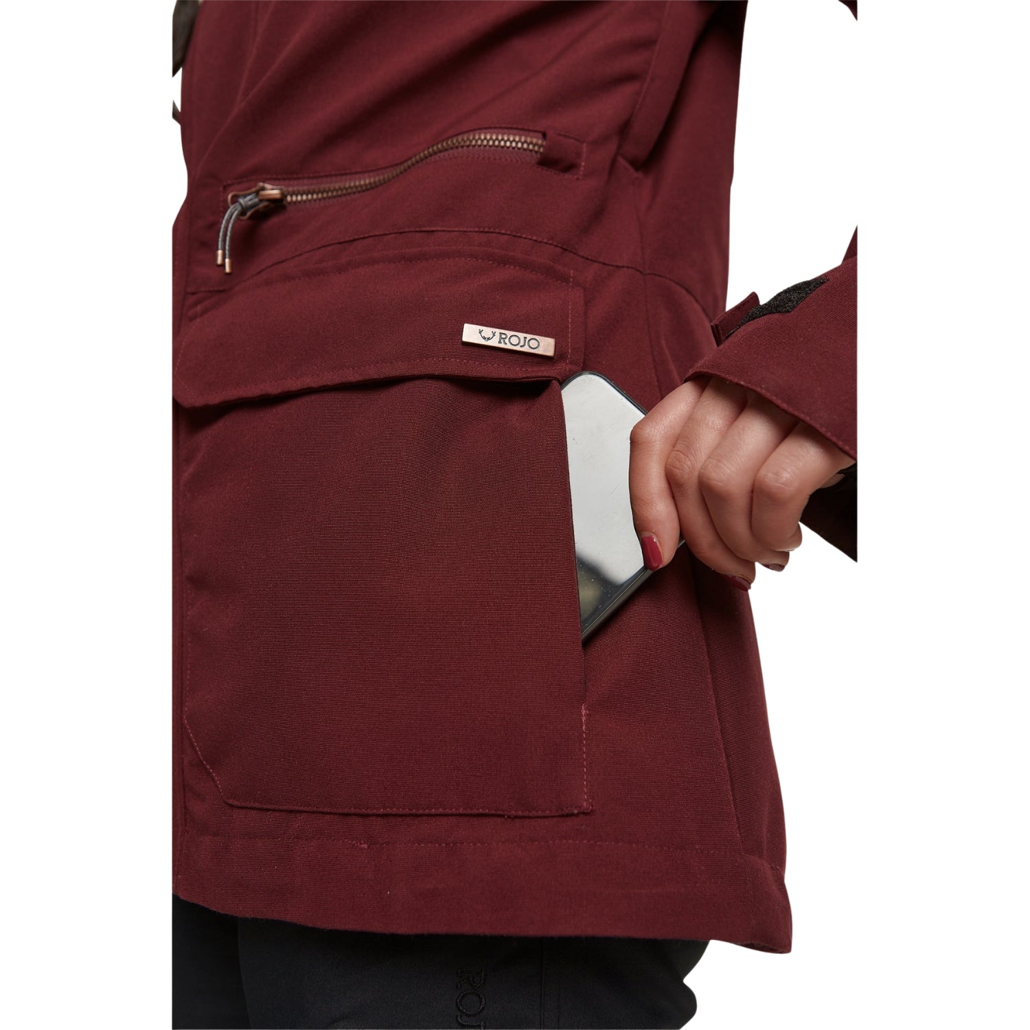 Rojo Wilder Women's Plus Size Ski Jacket Burgundy Size 4XL / Size 20-24