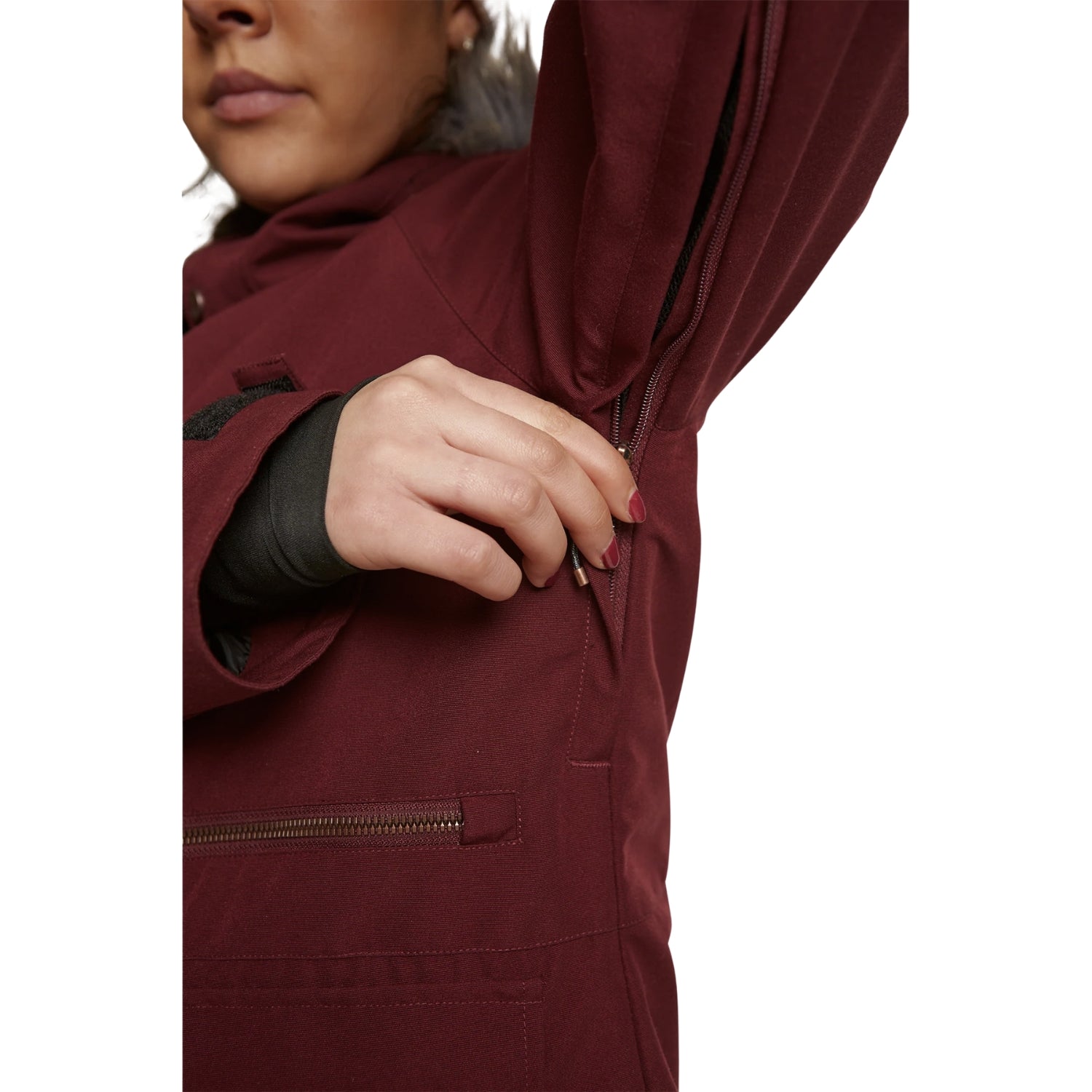 Rojo Wilder Women's Plus Size Ski Jacket Burgundy Size 4XL / Size 20-24