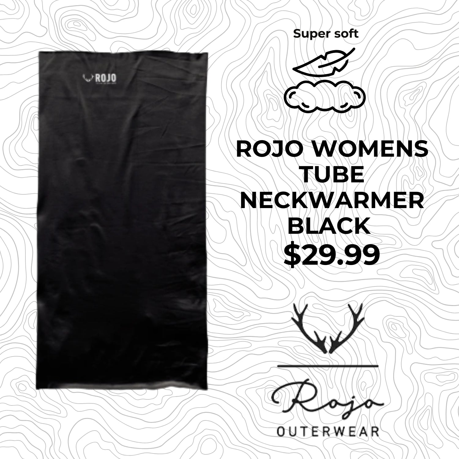 Rojo Tube Neckwarmer Black