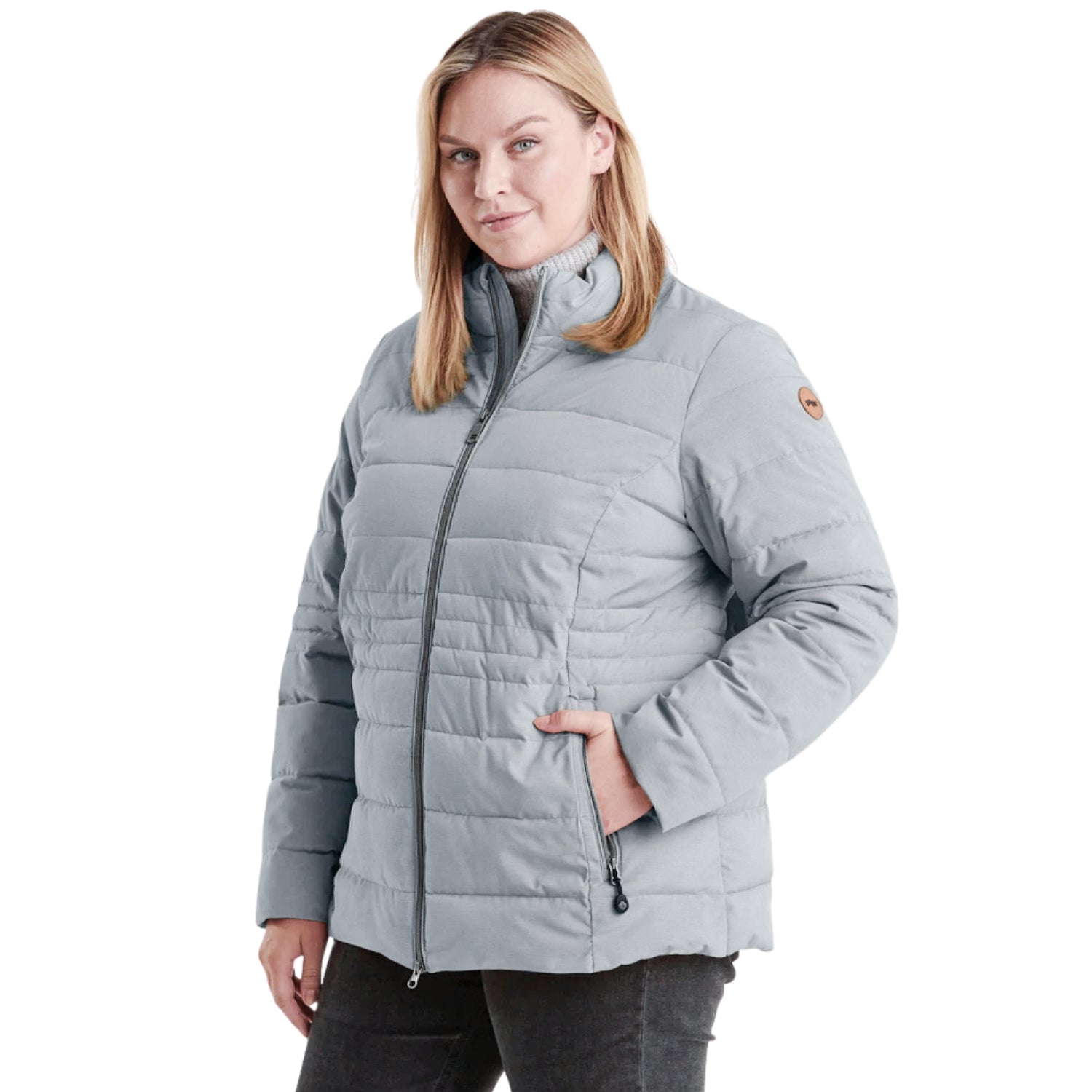 STOY Mia Women’s Plus Size Puffer Jacket Blue Sizes 22-32