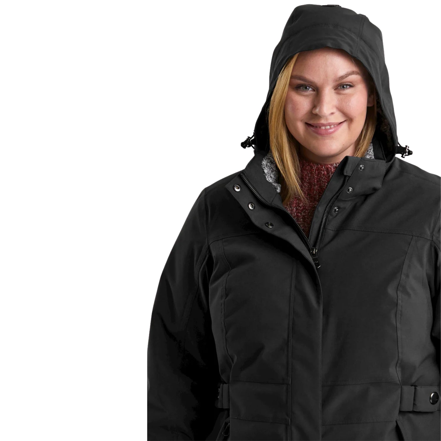 Pre-order: Stoy Alma Womens Plus Size Snow Jacket Black Sizes 20 - 24