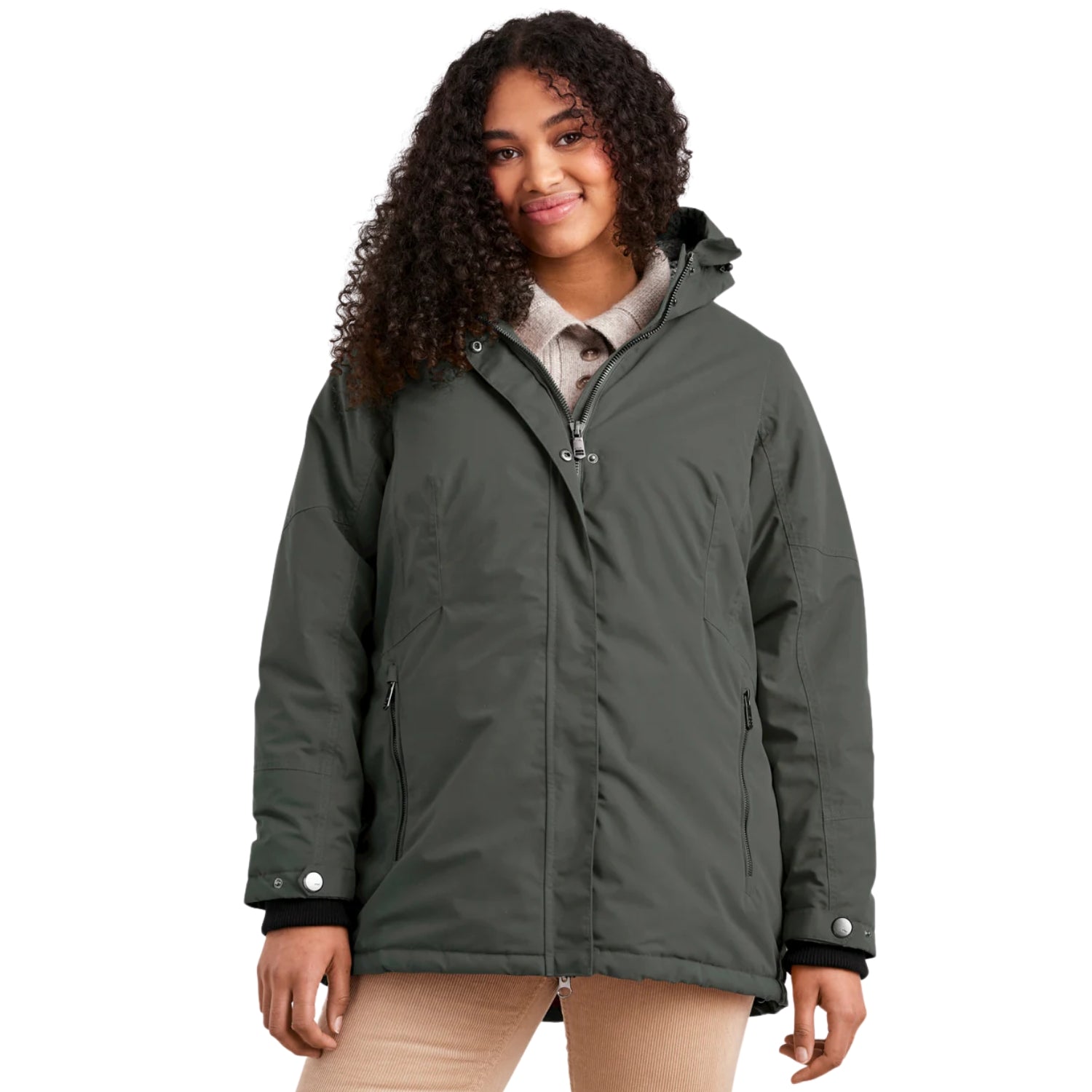 Pre-Order: Stoy Ava Womens Plus Size Waterproof Jacket Dark Mint Sizes 22 - 28
