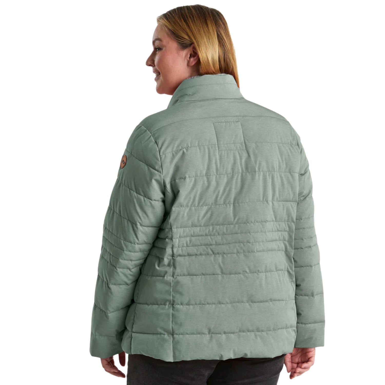 Pre-order: Stoy Mia Women’s Plus Size Puffer Jacket Pistachio Sizes 22 - 30