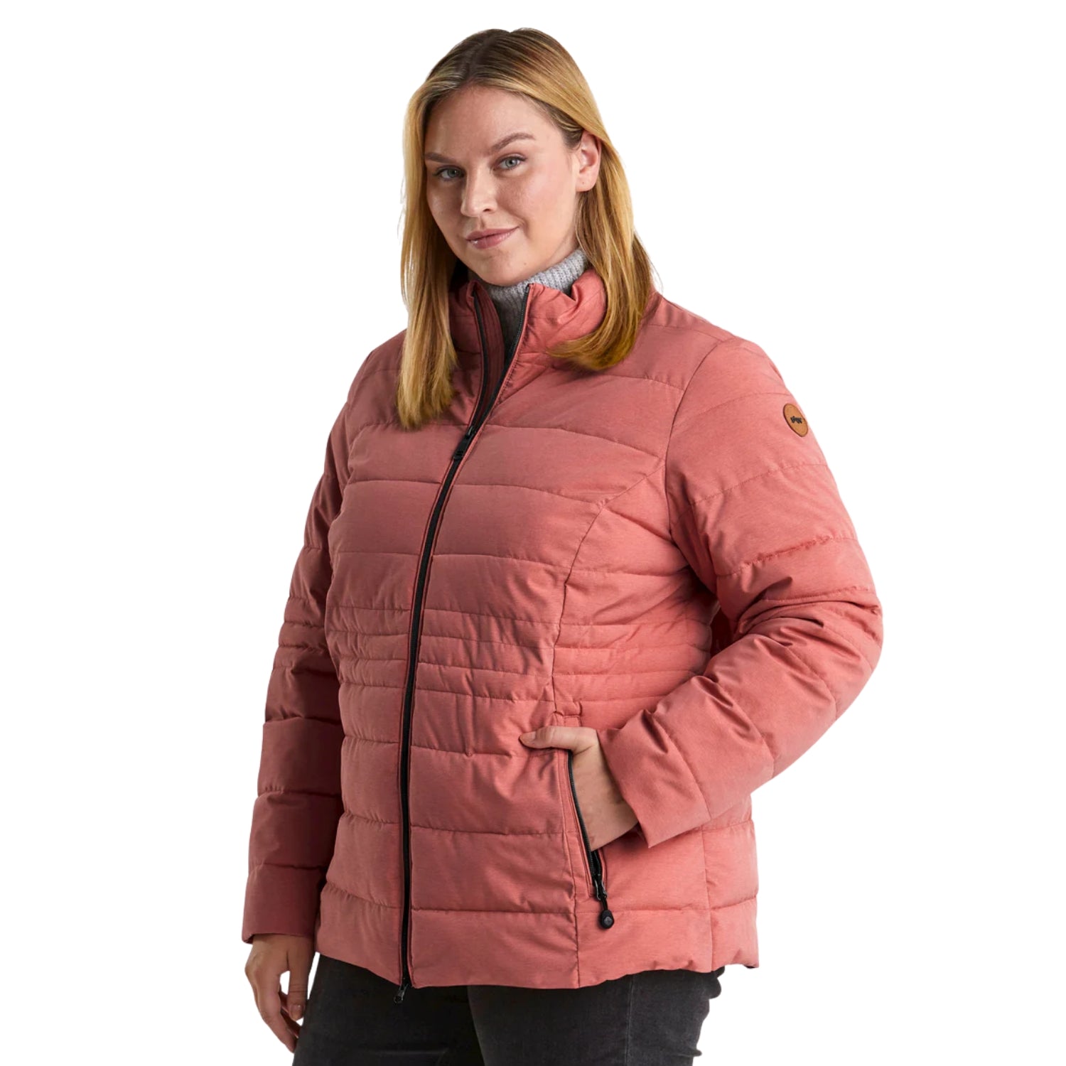 Pre-order: Stoy Mia Women’s Plus Size Puffer Jacket Rose Sizes 22 - 26